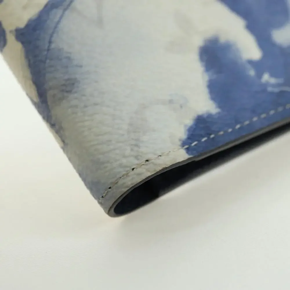 Louis Vuitton Monogram Watercolor Portefeuille Multi Ple Wallet Blue